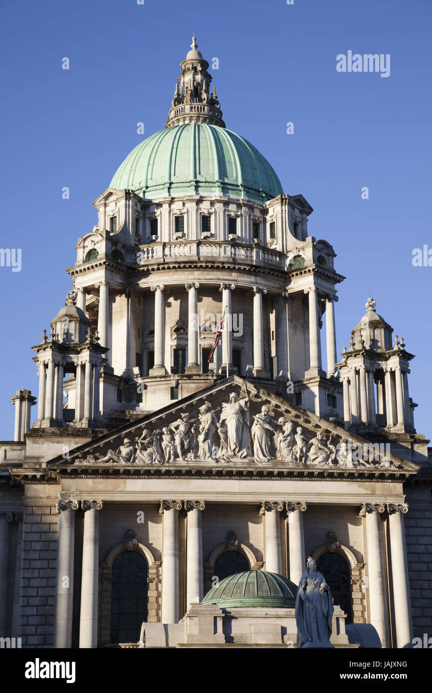 Irlanda del Nord,Belfast,Donegall Quay,city hall, Foto Stock