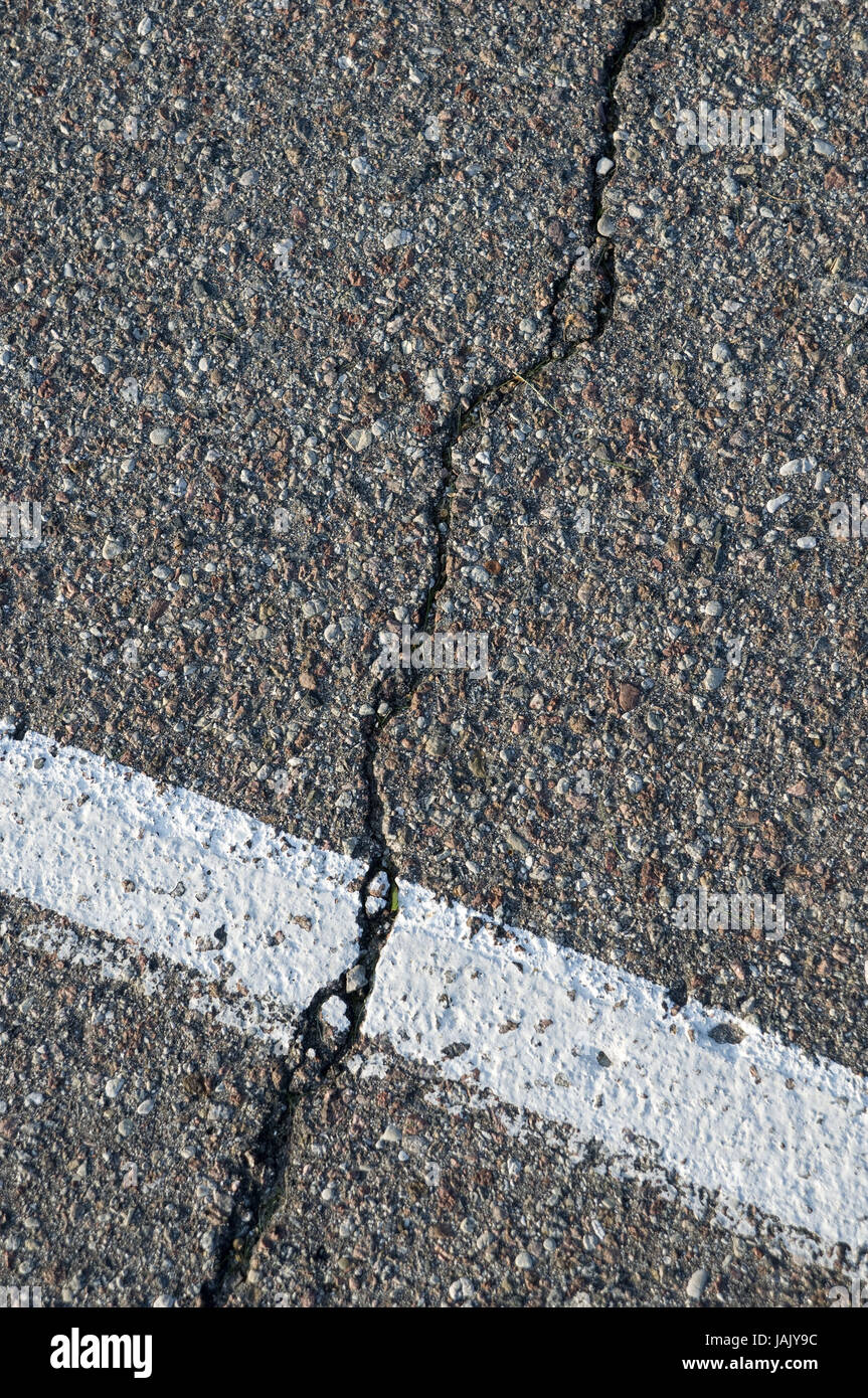 La concezione, asfalto,street,fessura,selezione, Foto Stock
