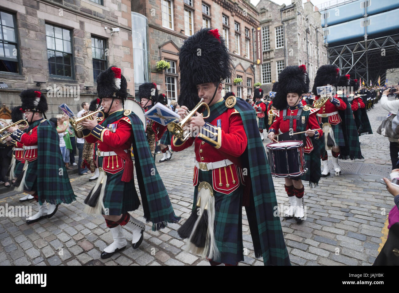 La Scozia , Edimburgo, il royal Mile,salvataggio militare, Foto Stock