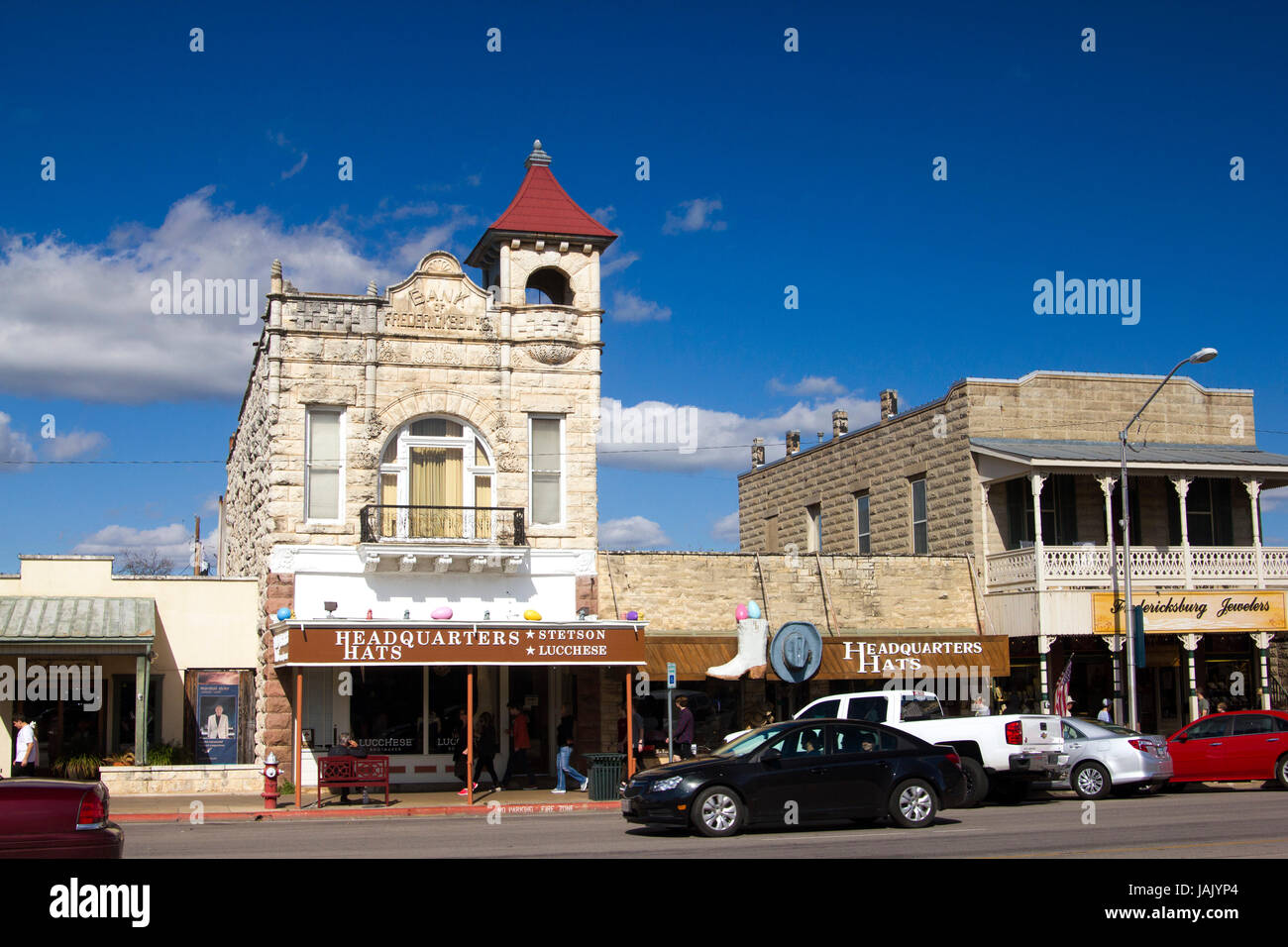 Banca di Fredericksburg, Texas, Stati Uniti d'America Foto Stock
