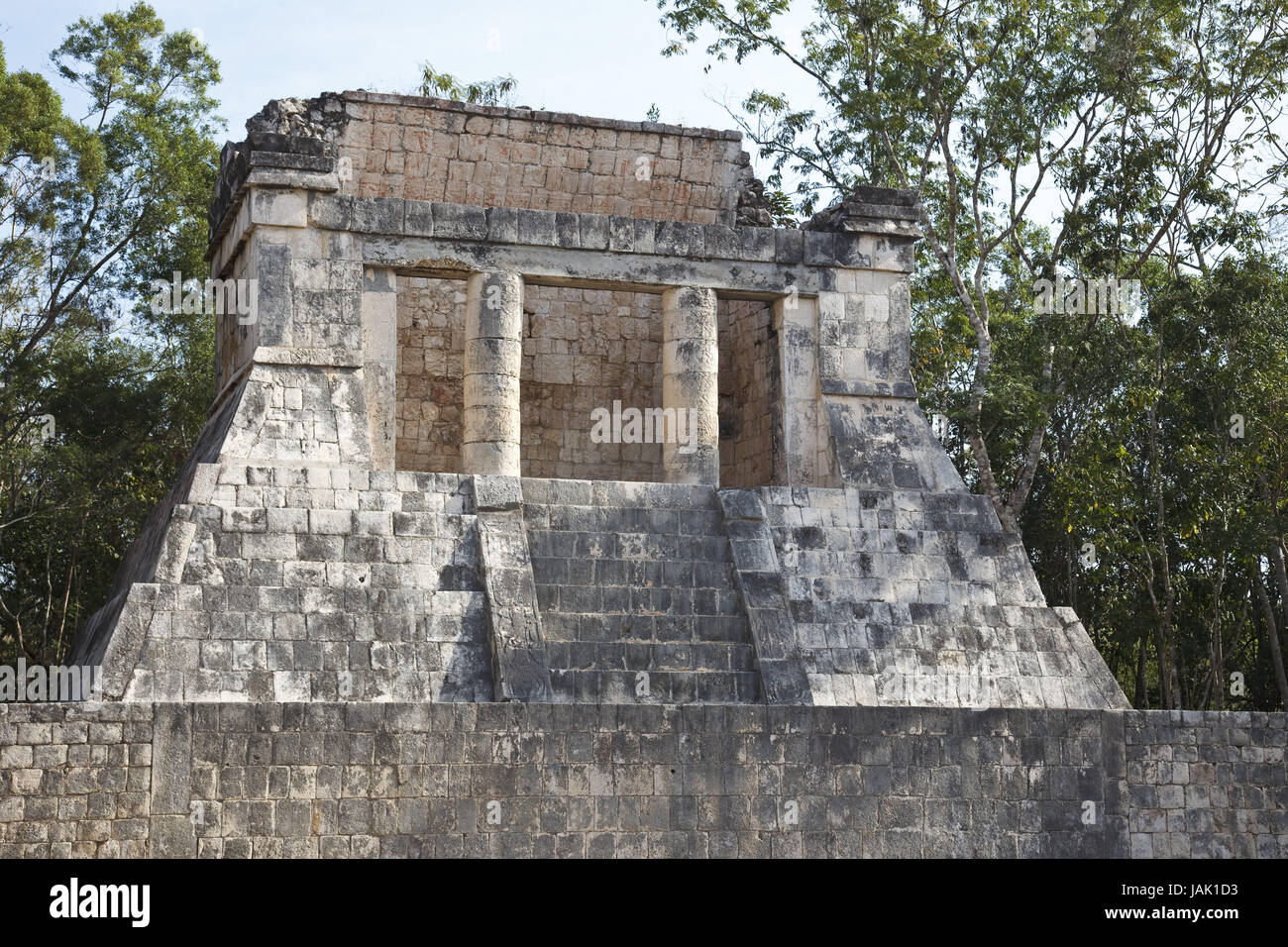 Messico,Yucatan,Chichen Itza,rovine,Maya,sfera dello spazio di gioco, Foto Stock