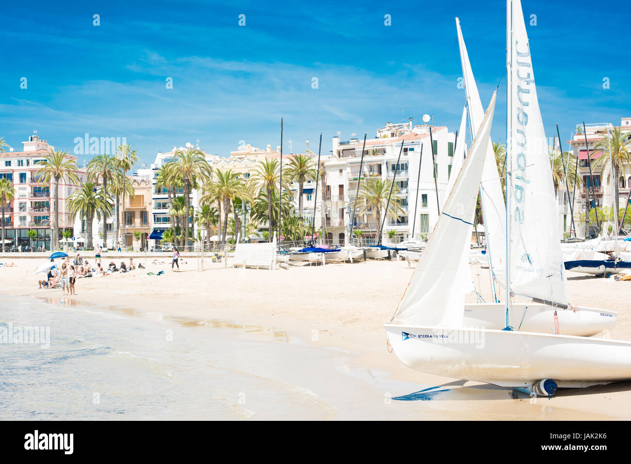 Sitges gay city beach estate Foto Stock