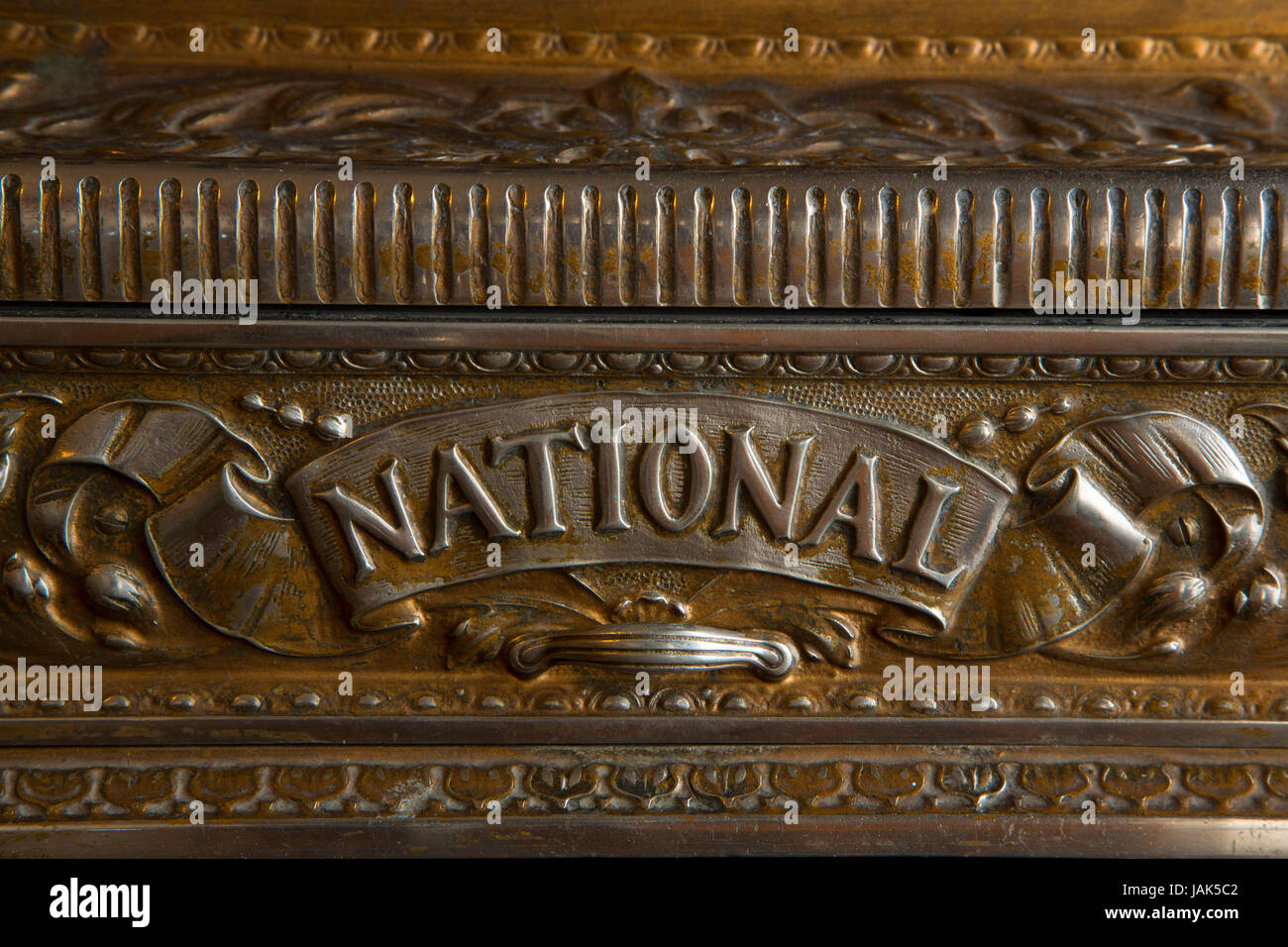 National cash register, Bowman Museum, Prineville, Oregon Foto Stock