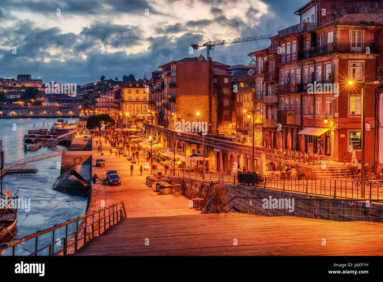 Porto, Portogallo: la città vecchia Foto Stock