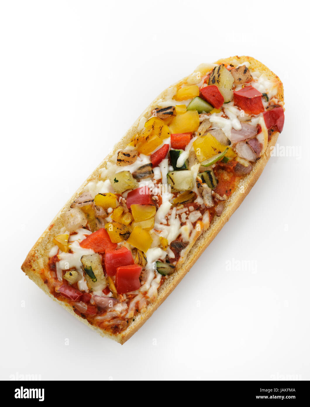 Pane Francese La Pizza Con Verdure Grigliate Foto Stock Alamy