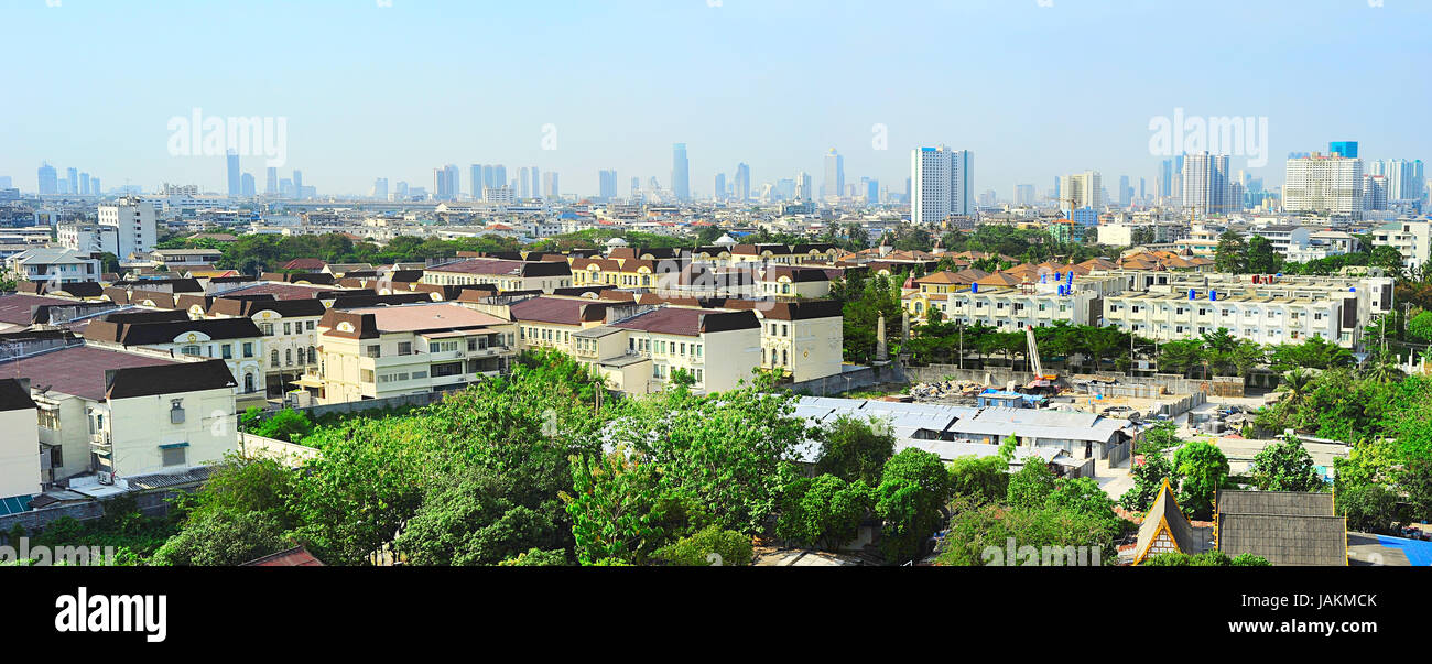 Vista sobborgo di Bangkok nella giornata del sole. Della Thailandia Foto Stock