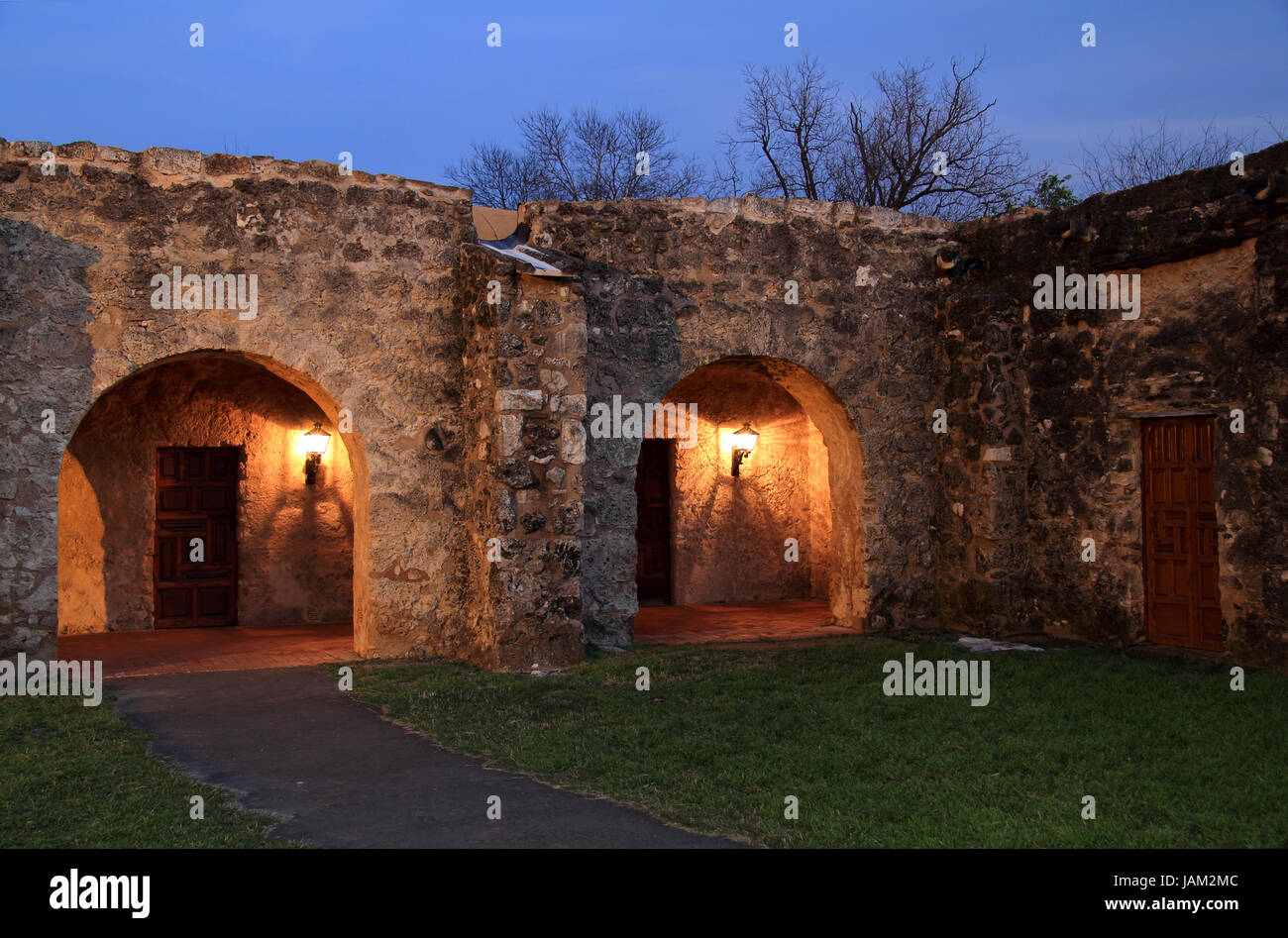 La missione storica Concepcion in San Antonio Missions National Historical Park nello Stato del Texas, sud-ovest americano Foto Stock