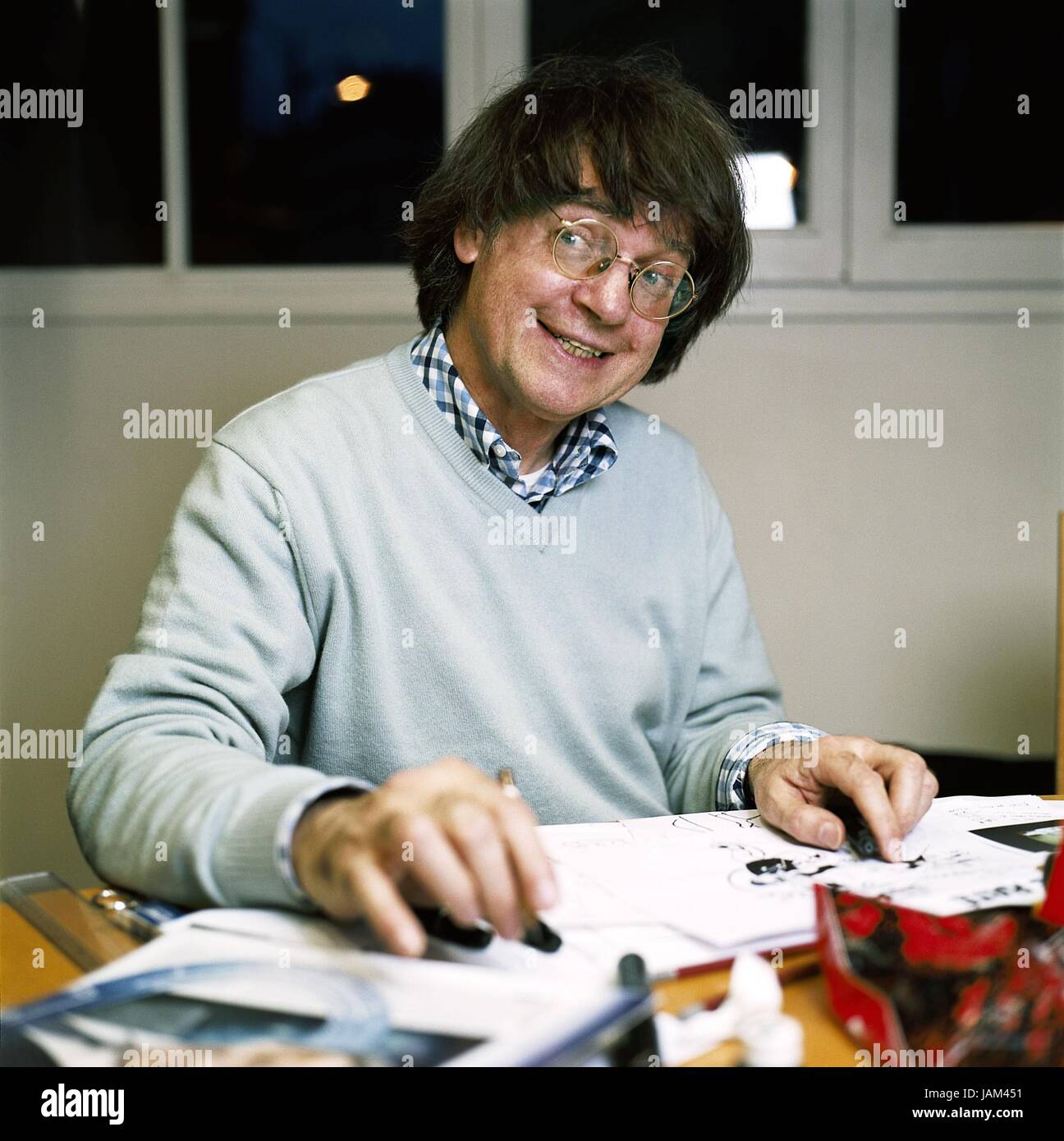 Cabu, caricaturista francese. Foto Damien Grenon Foto Stock