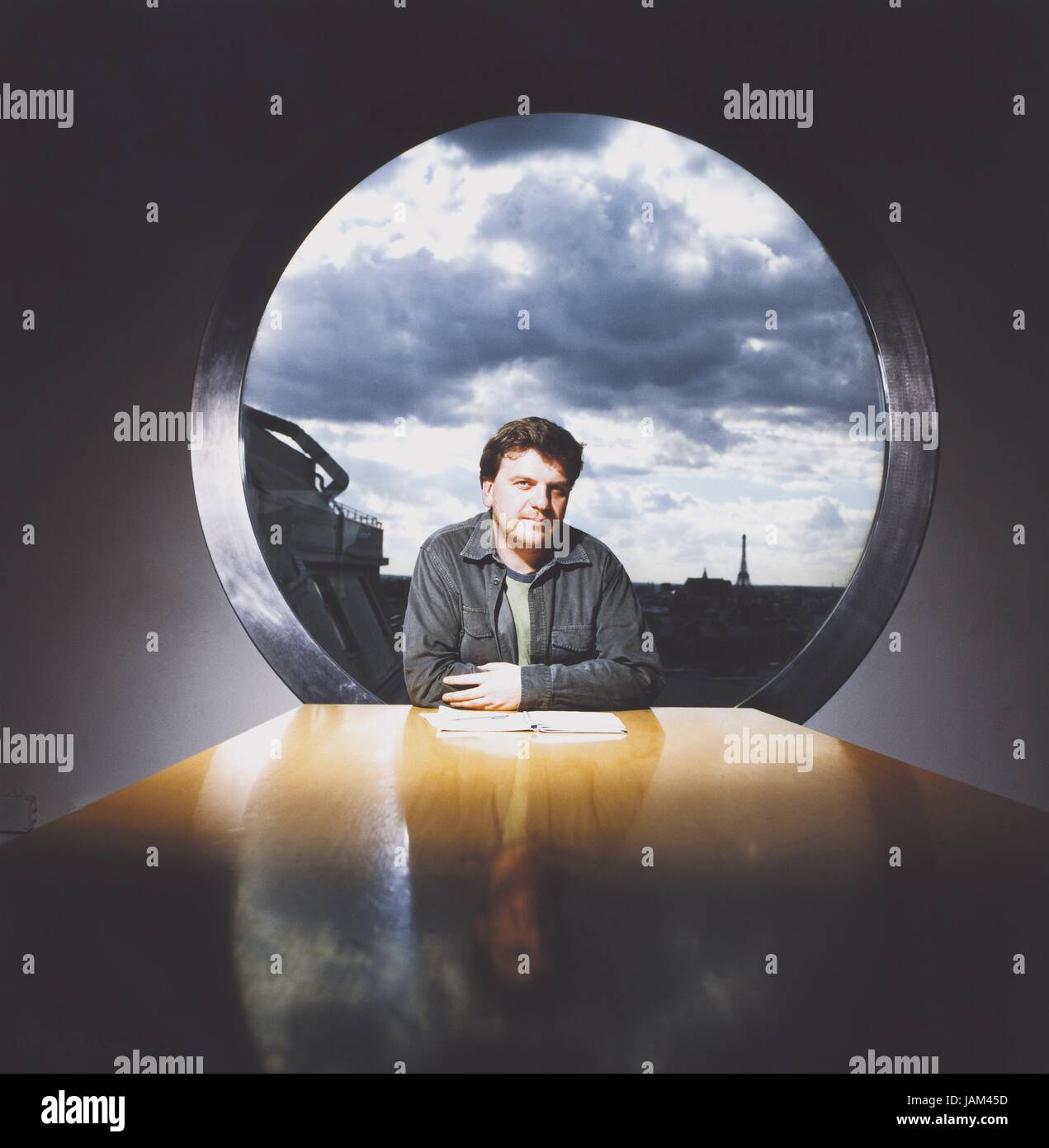 Gilles Wullus, Francese editor per la rivista Têtu. Foto Damien Grenon Foto Stock