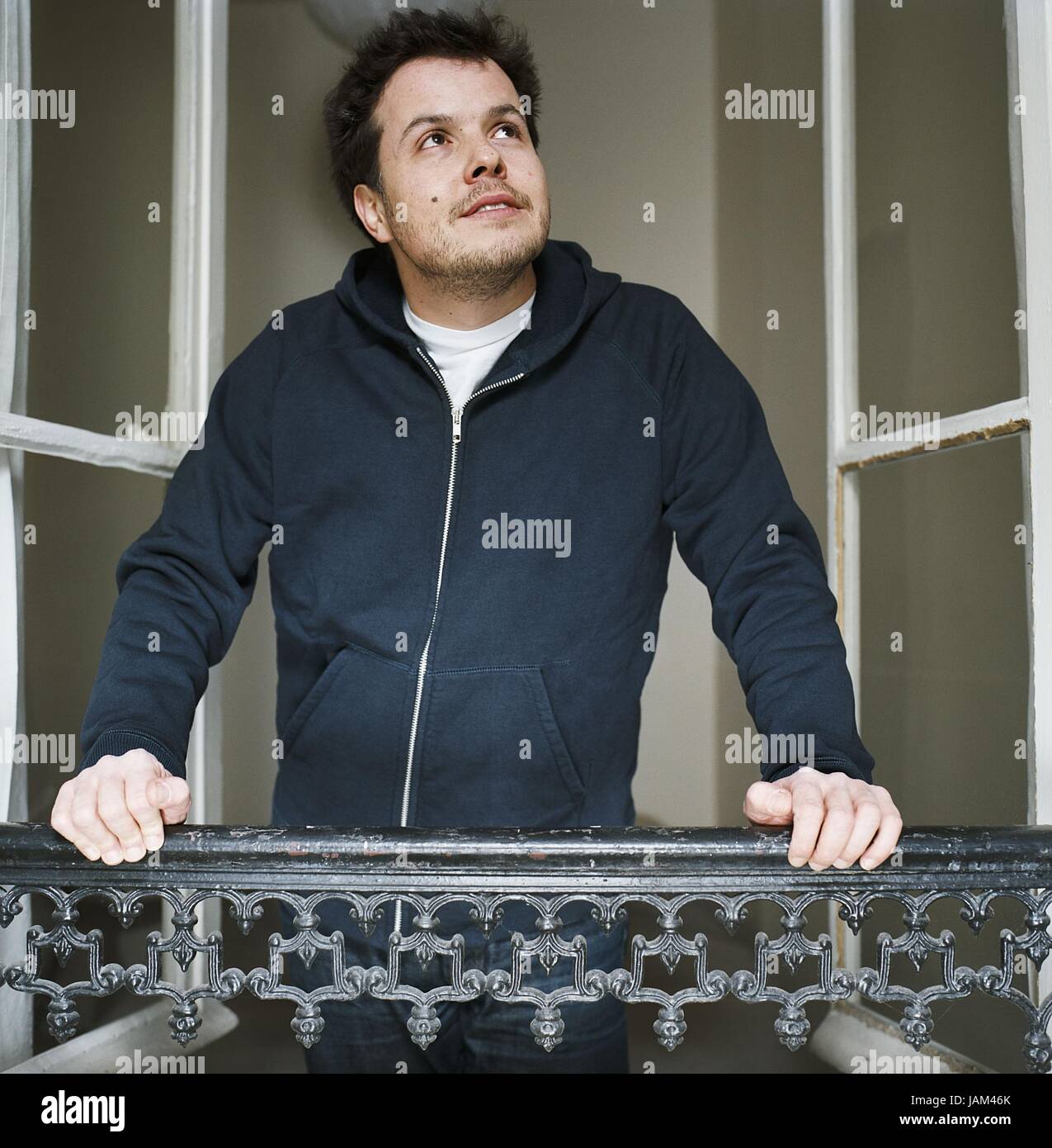 Nicolas Demorand, giornalista francese, ex direttore del quotidiano francese Libération. Presentatore Radio su France Inter. Foto Damien Grenon Foto Stock