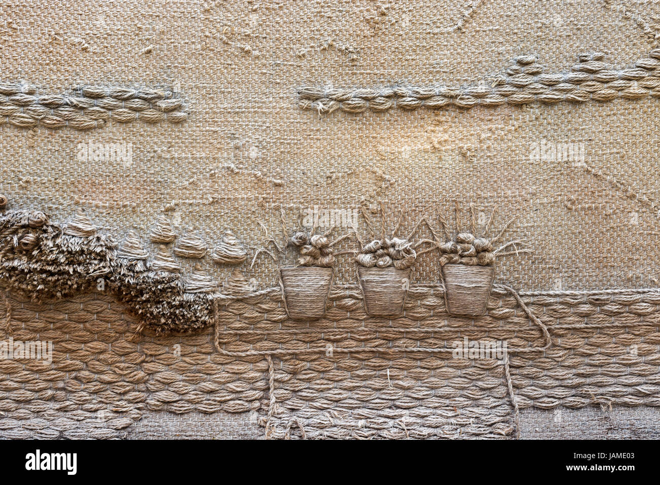 Dettaglio del vintage sfondo tappezzeria Foto Stock