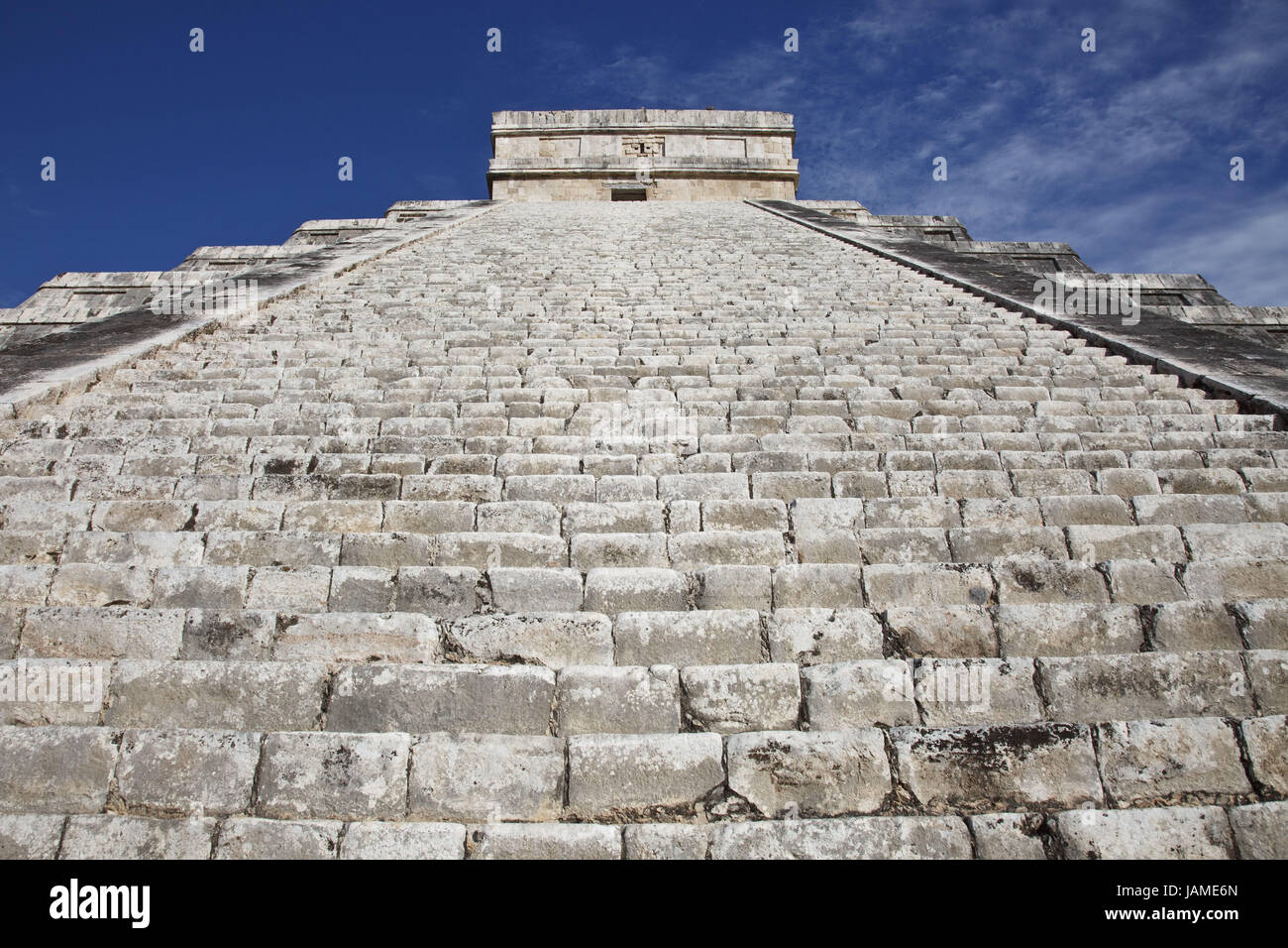 Messico,Yucatan,Chichen Itza,rovine,Maya,el Castillo,Piramide di Kukulkan, Foto Stock