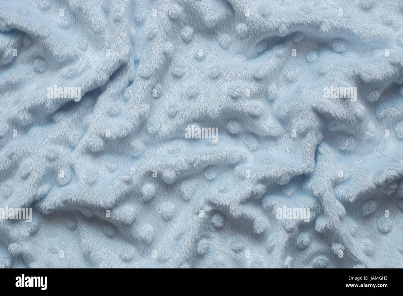 Blu dolci soffici per bambini coperta Foto Stock