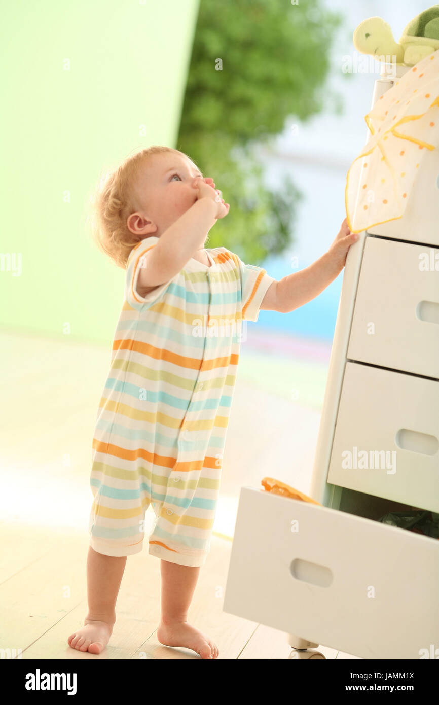 Infant,supporto,a alto livello viste,cassettiera, Foto Stock
