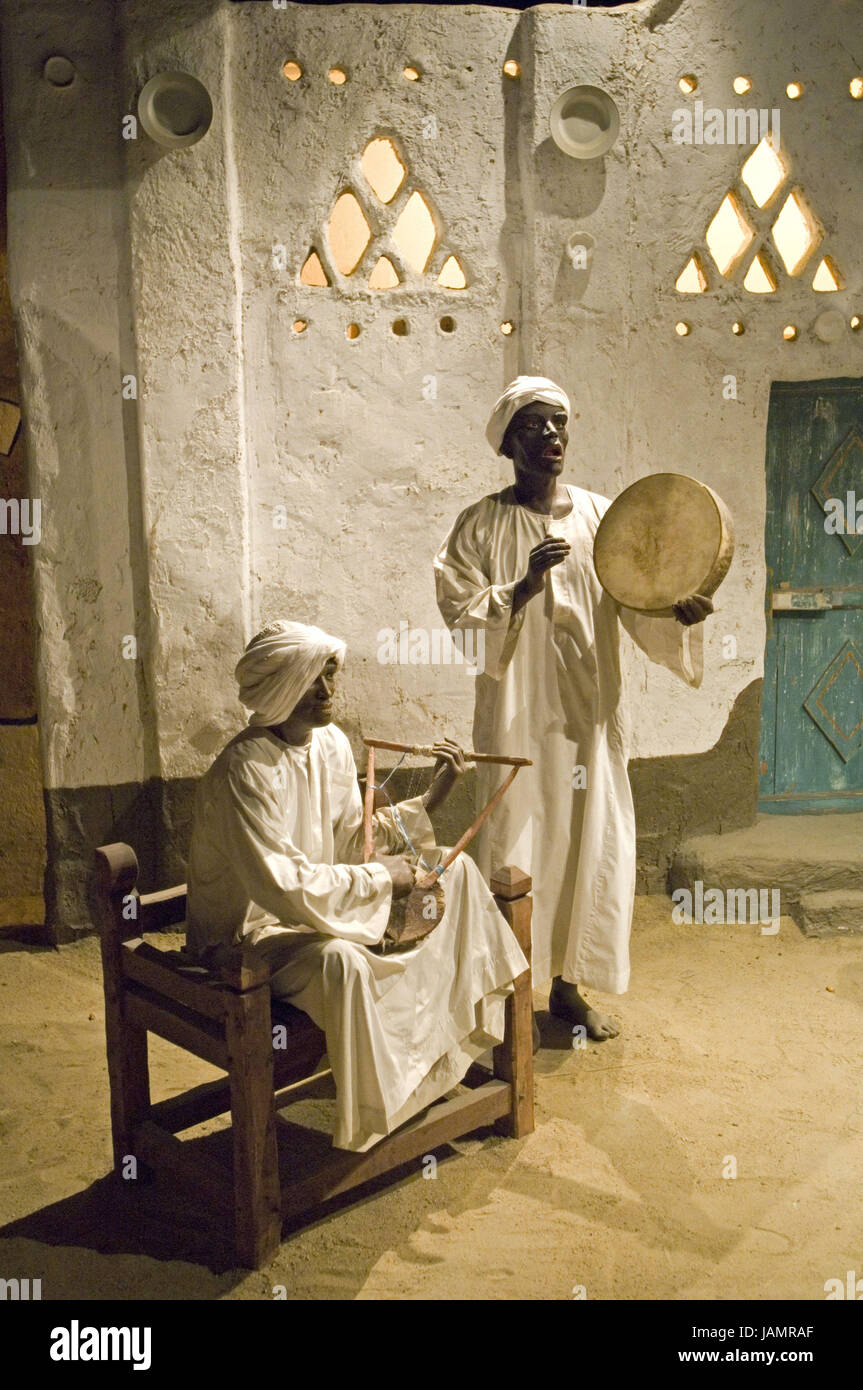 L'Egitto,Aswan,Nubisches museo,caratteri,rappresentanza,scene di vita quotidiana, Foto Stock