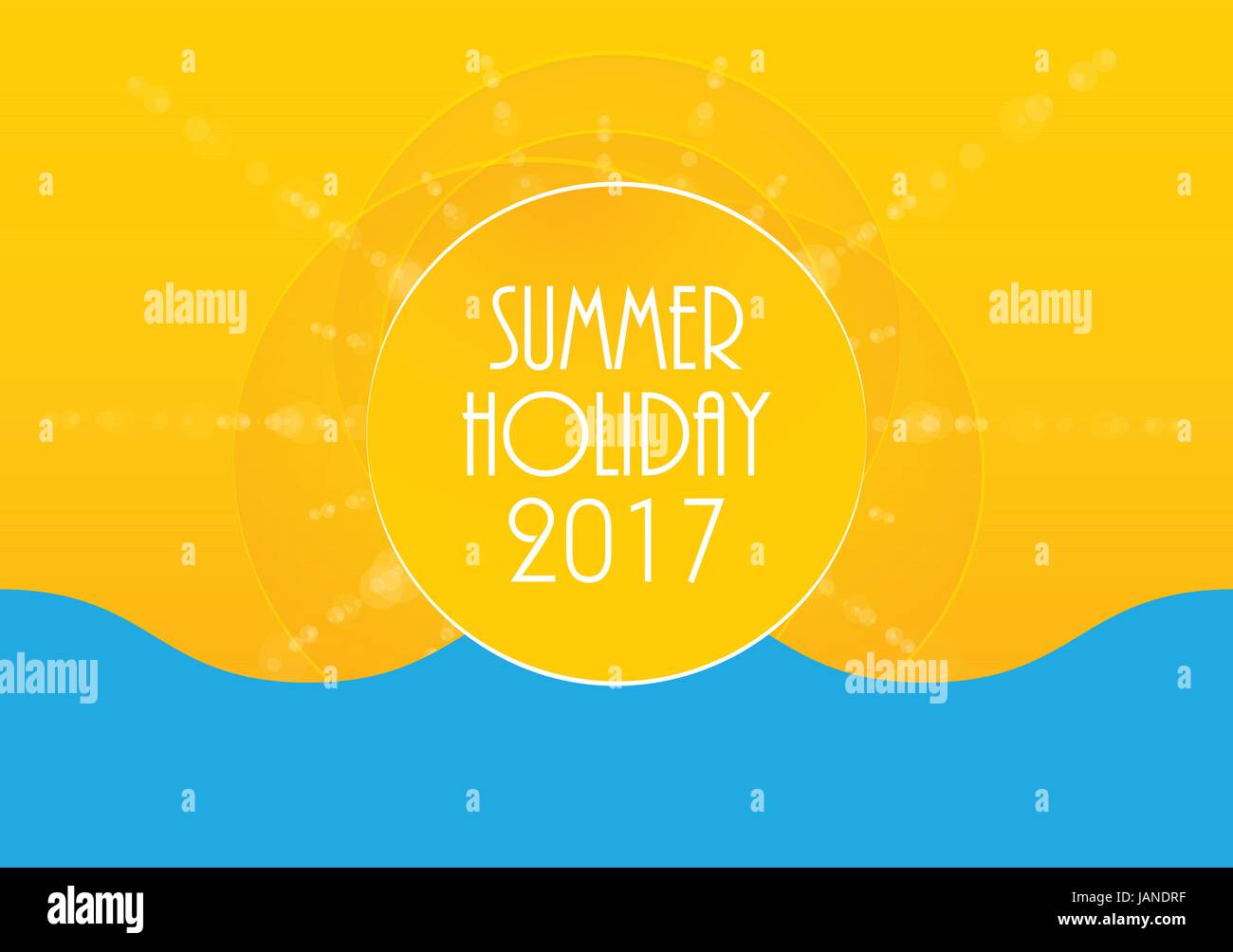 Vacanze estate sfondo astratto, energia, relax e spa, Illustrazione Vettoriale