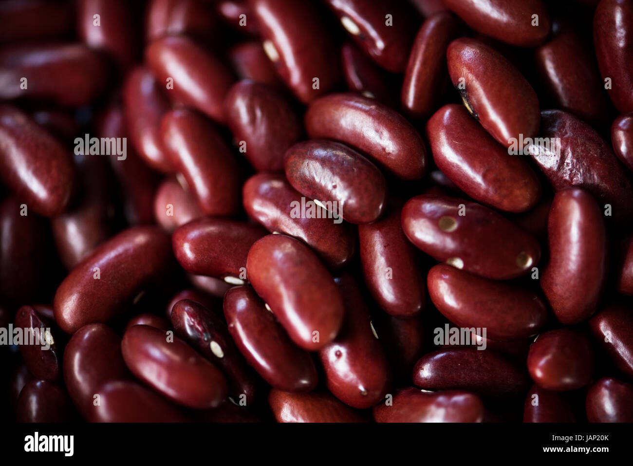 Primo piano della red a fagiolo seeds prodotto Foto Stock