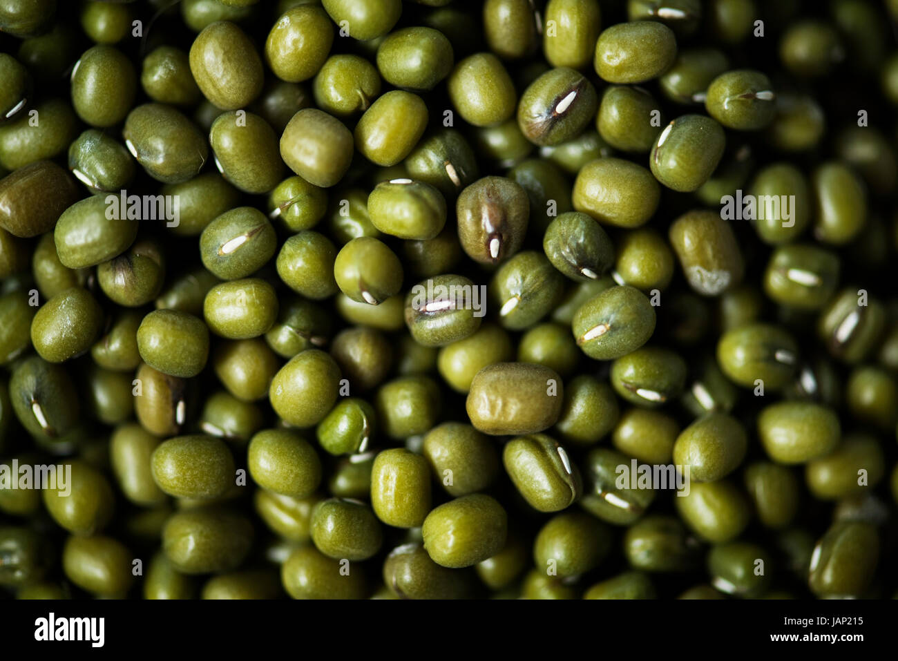 Primo piano di Mung bean seeds prodotto Foto Stock