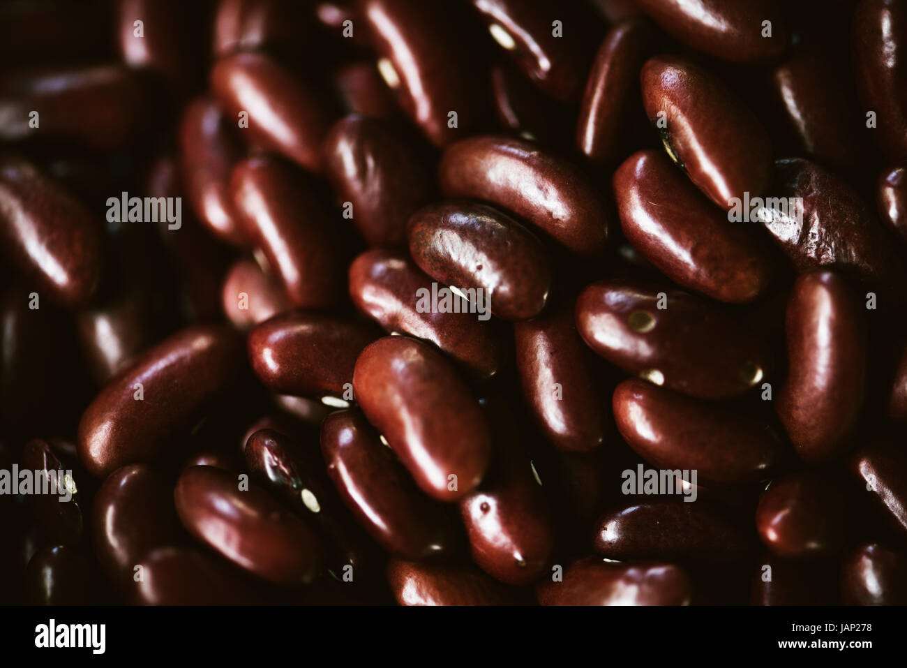 Primo piano della red a fagiolo seeds prodotto Foto Stock