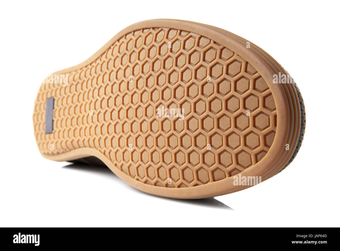 Studio shot di brown mens scarpa su sfondo bianco. Foto Stock