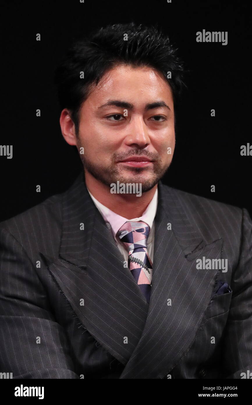 Attore giapponese Takayuki Yamada assiste alla cerimonia di apertura dei pantaloncini corti Film Festival & Asia 2017 a Tokyo in Giappone il 1 giugno 2017. Credito: Naoki Nishimura/AFLO/Alamy Live News Foto Stock