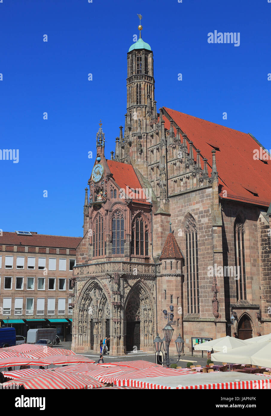 Norimberga, la Frauenkirche, la Chiesa di Nostra Signora, Media Franconia, Baviera, Germania Foto Stock
