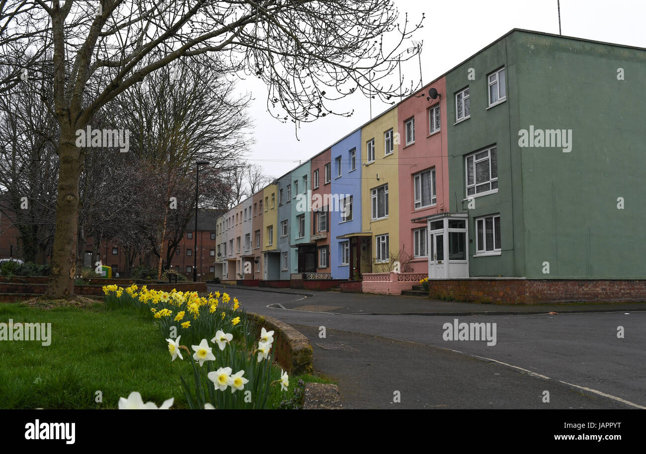 Città interna di alloggiamento della comunità in Kingsland distretto di Southampton Foto Stock