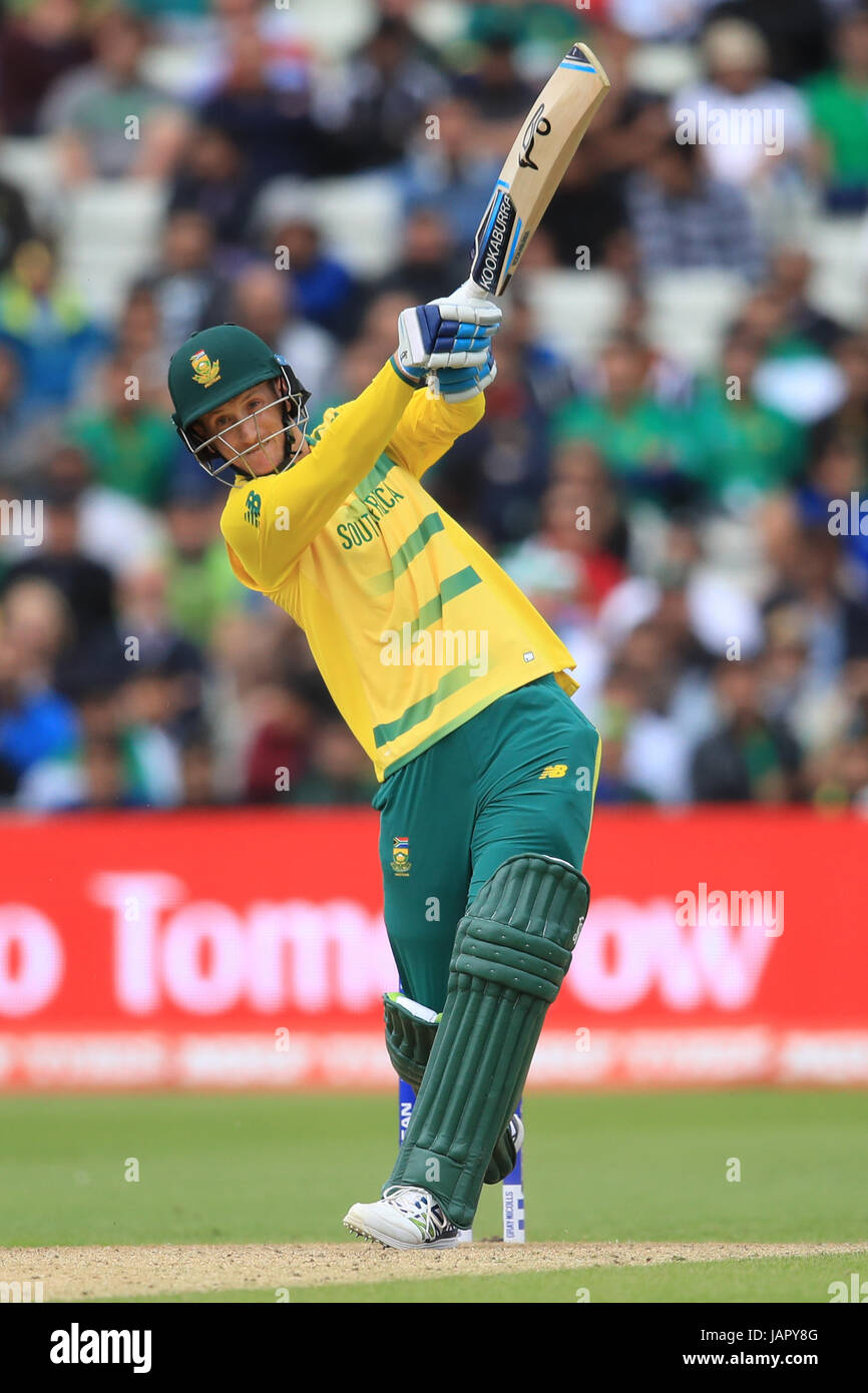 Chris Morris del Sud Africa durante l'ICC Champions Trophy, partita del Gruppo B a Edgbaston, Birmingham. PREMERE ASSOCIAZIONE foto. Data immagine: Mercoledì 7 giugno 2017. Vedere PA storia CRICKET Pakistan. Il credito fotografico dovrebbe essere: Mike Egerton/PA Wire. Foto Stock
