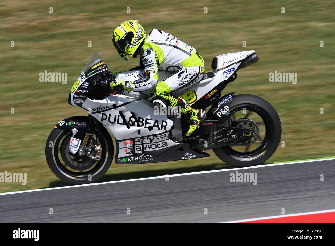 Mugello - Italia, 3 giugno: Spagnolo Ducati Aspar rider Alvaro Bautista a 2017 OAKLEY GP DI ITALIA del Mugello il 3 giugno 2017. Italia Foto Stock