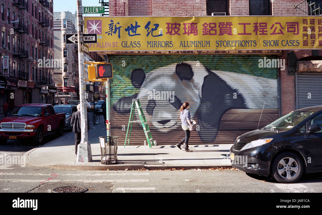 La città di New York Street Art Foto Stock