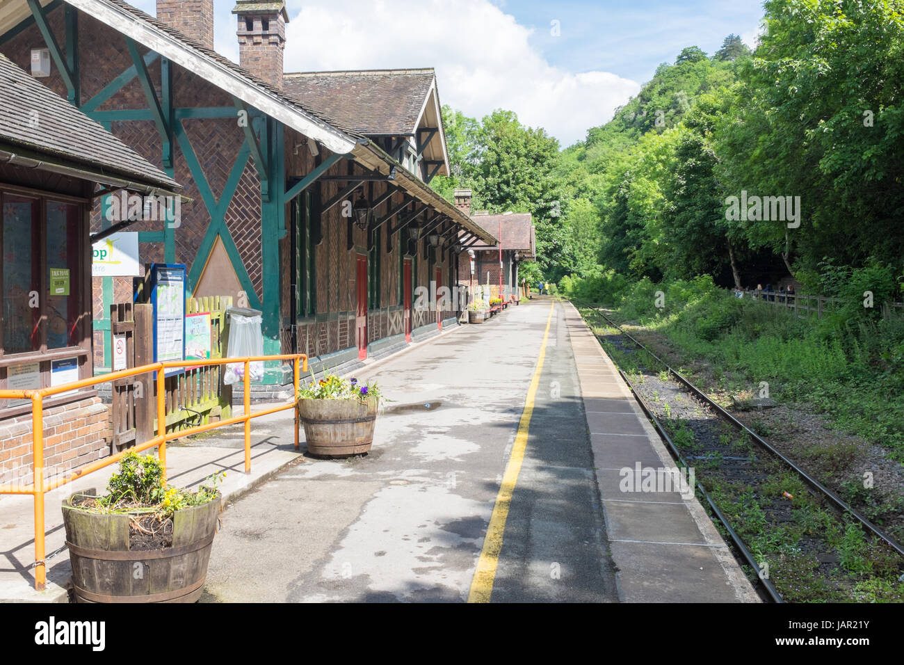 Matlock Bath stazione in Matlock Bath nel Derbyshire Foto Stock