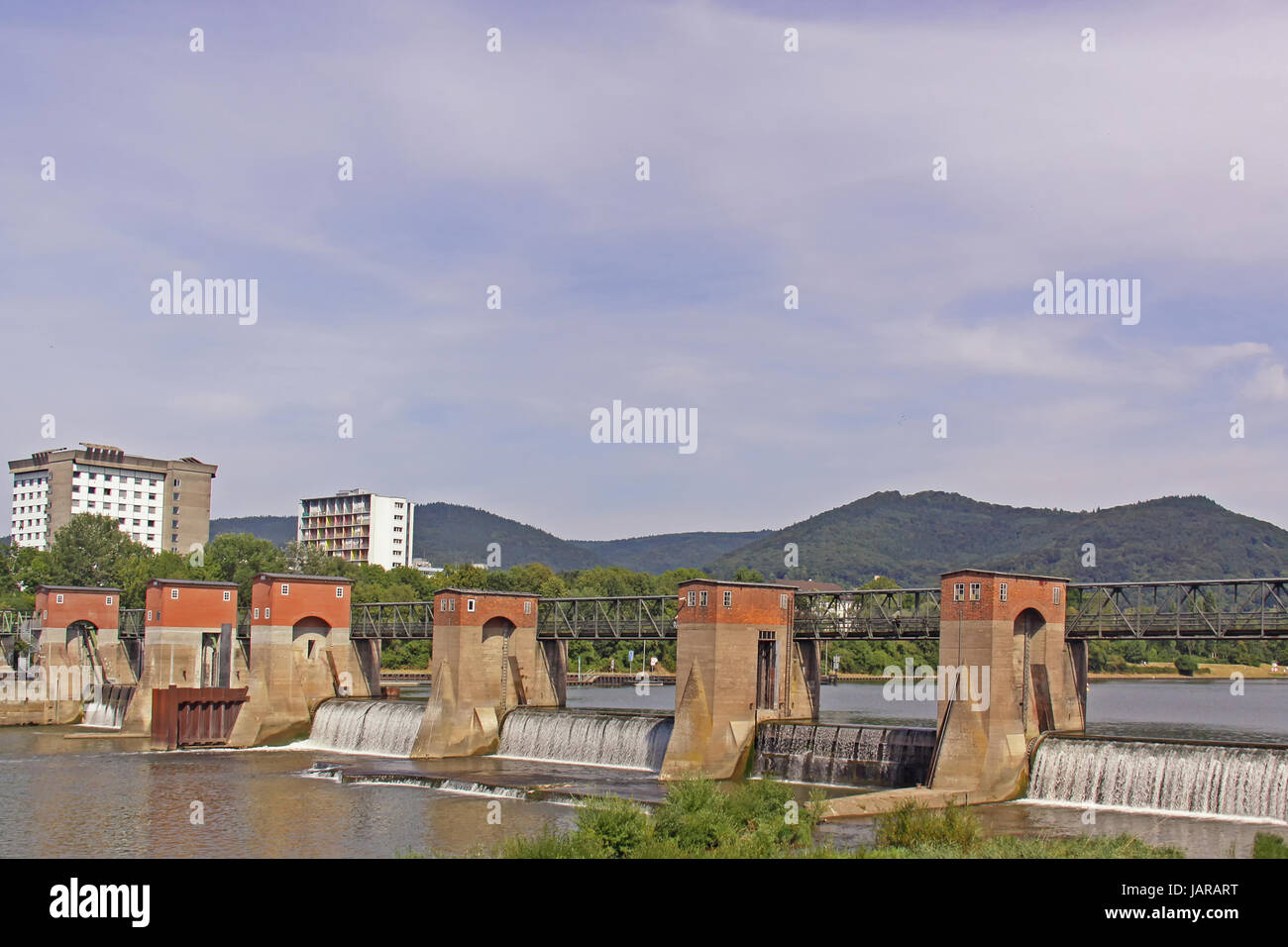 Il ponte wieblinger in Heidelberg Foto Stock