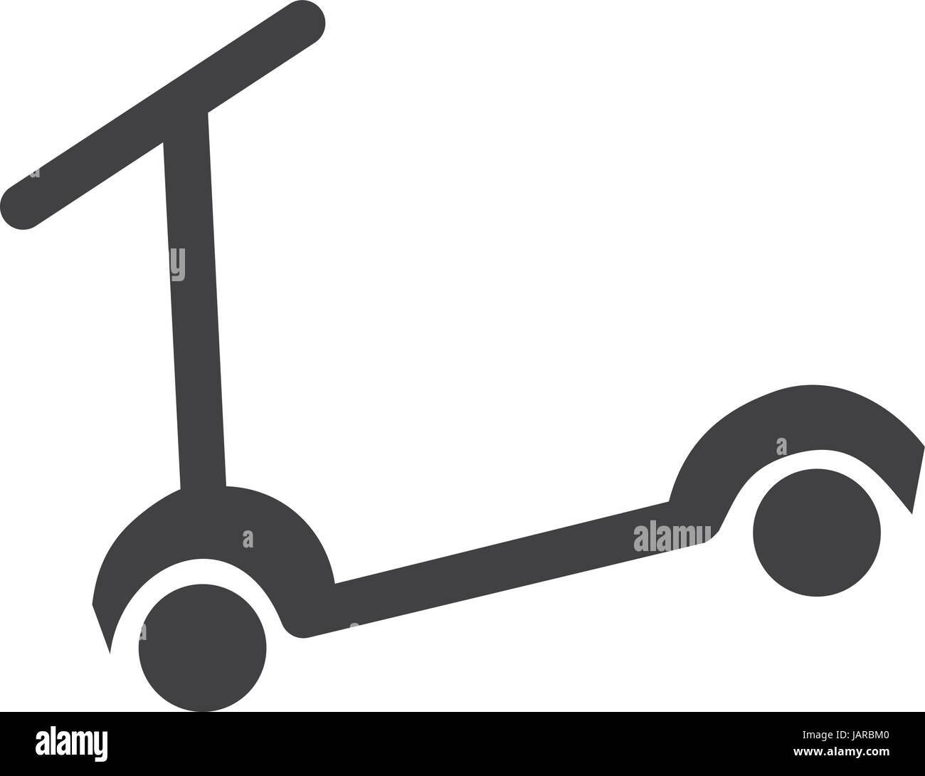Semplice Icona scooter in vettore Illustrazione Vettoriale