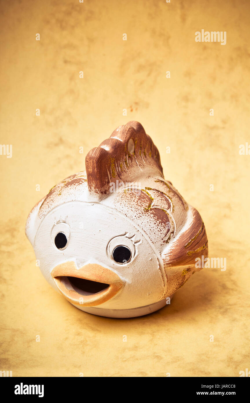 Pesce decorativo scultura Foto Stock