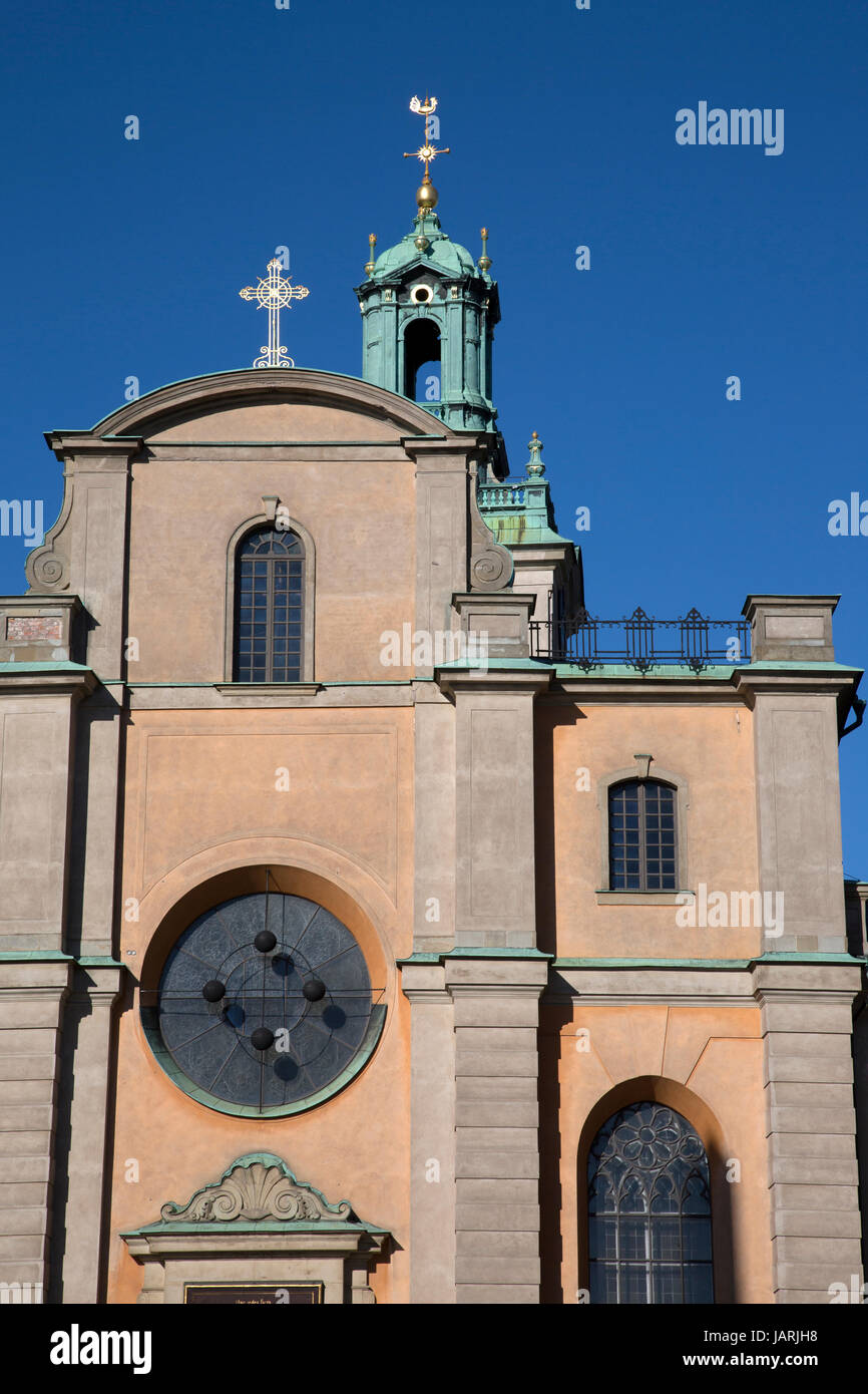 Storkyrkan la Chiesa; Gamla Stan; Stoccolma; Svezia; Europa Foto Stock