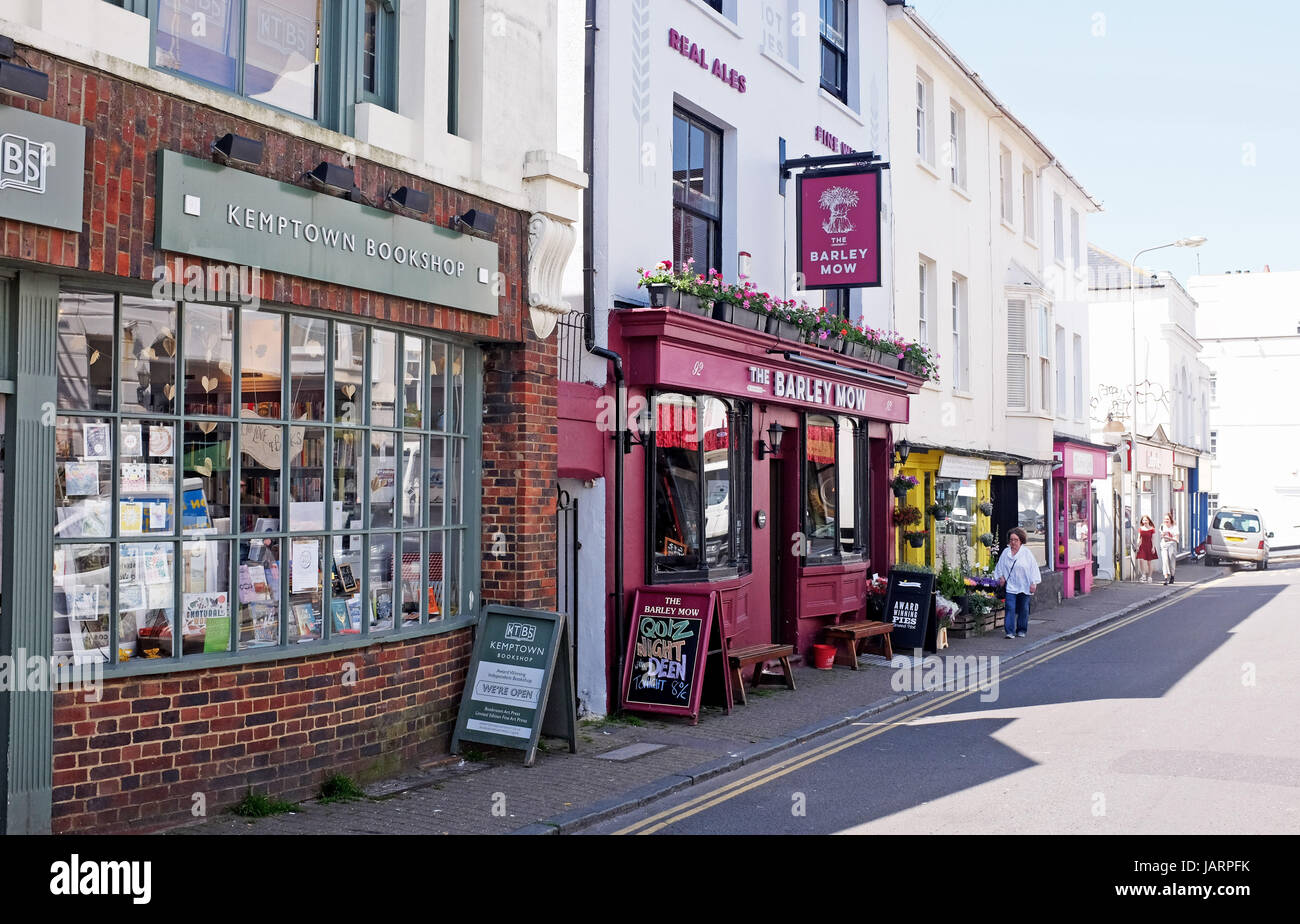 L'Orzo Mow pub di Kemptown o Kemp Town Brighton Regno Unito fotografia scattata da Simon Dack Foto Stock