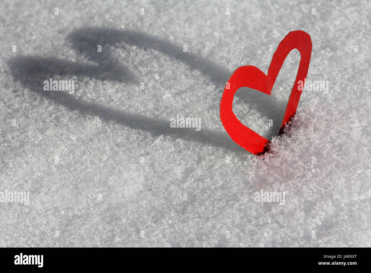 Il cuore ombra Foto Stock