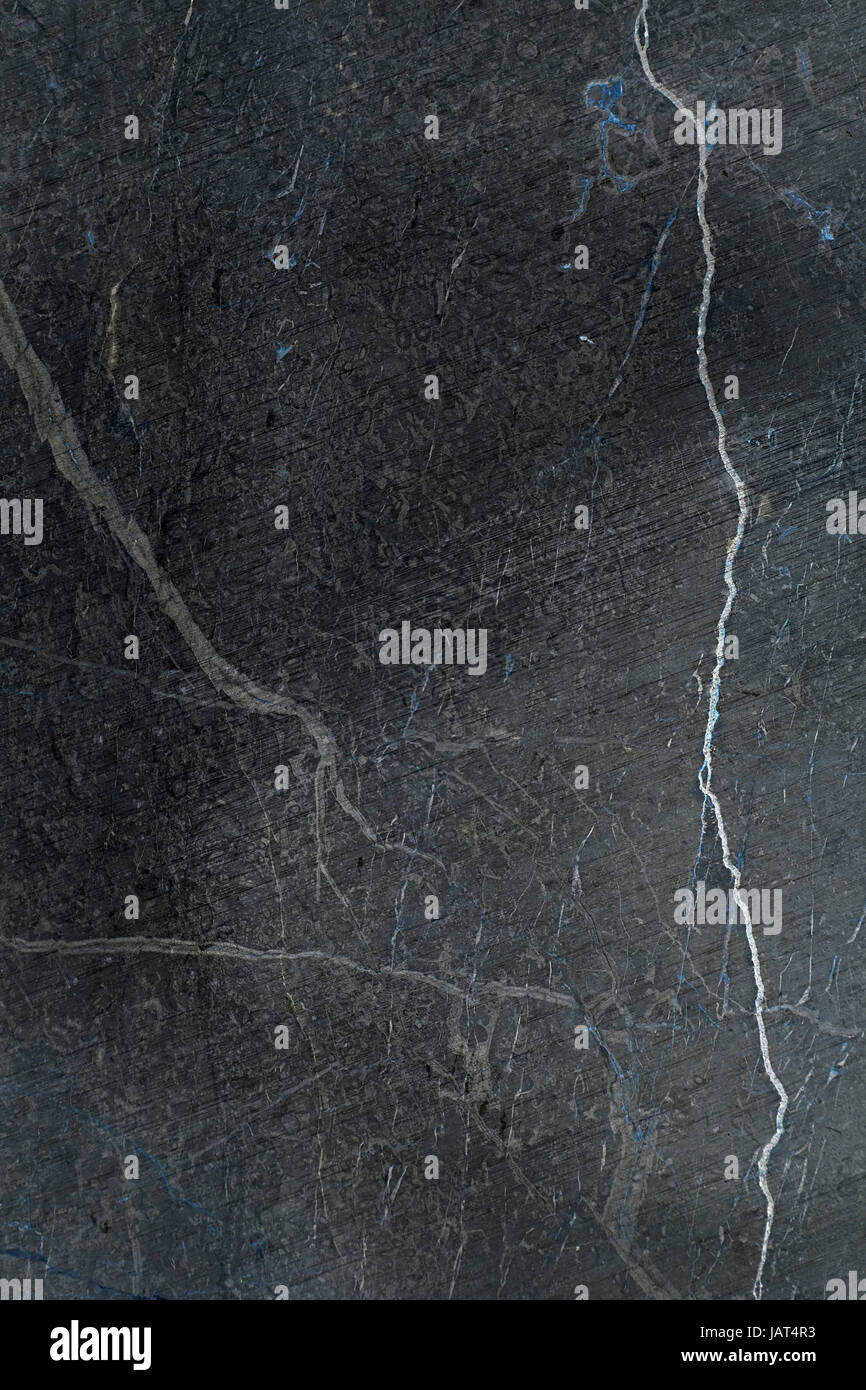 Marmo Nero lo sfondo di texture. Foto Stock