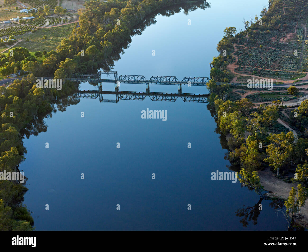 Abbortsford ponte sul fiume Murray tra Mildura e Wentworth. Foto Stock