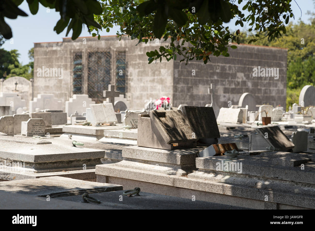 Cimitero Cementerio Cristobal Colon a l'Avana, Cuba Foto Stock