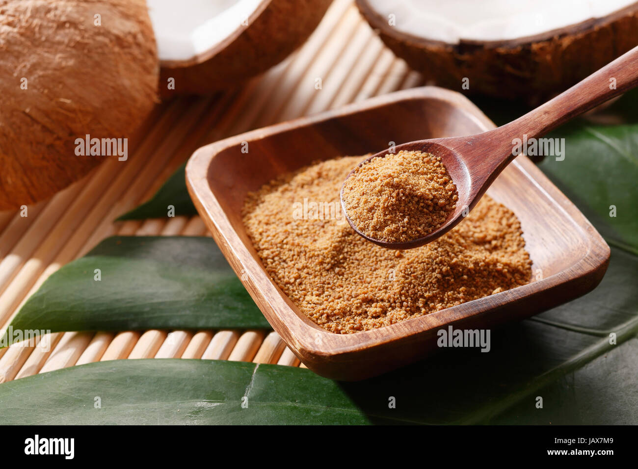 Zucchero di cocco Foto Stock