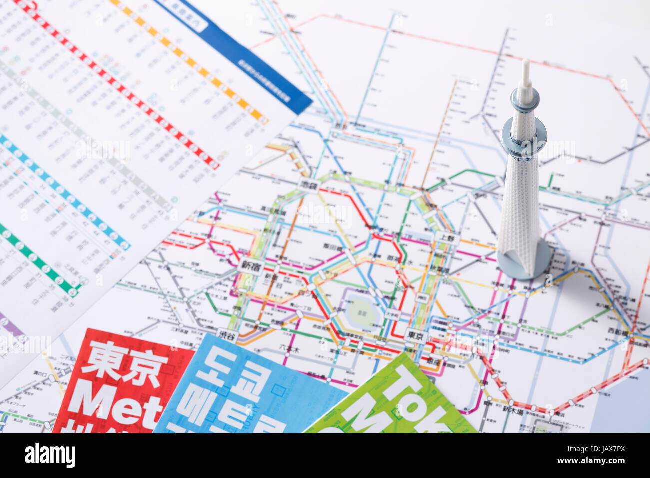 Mappa di viaggio Foto Stock