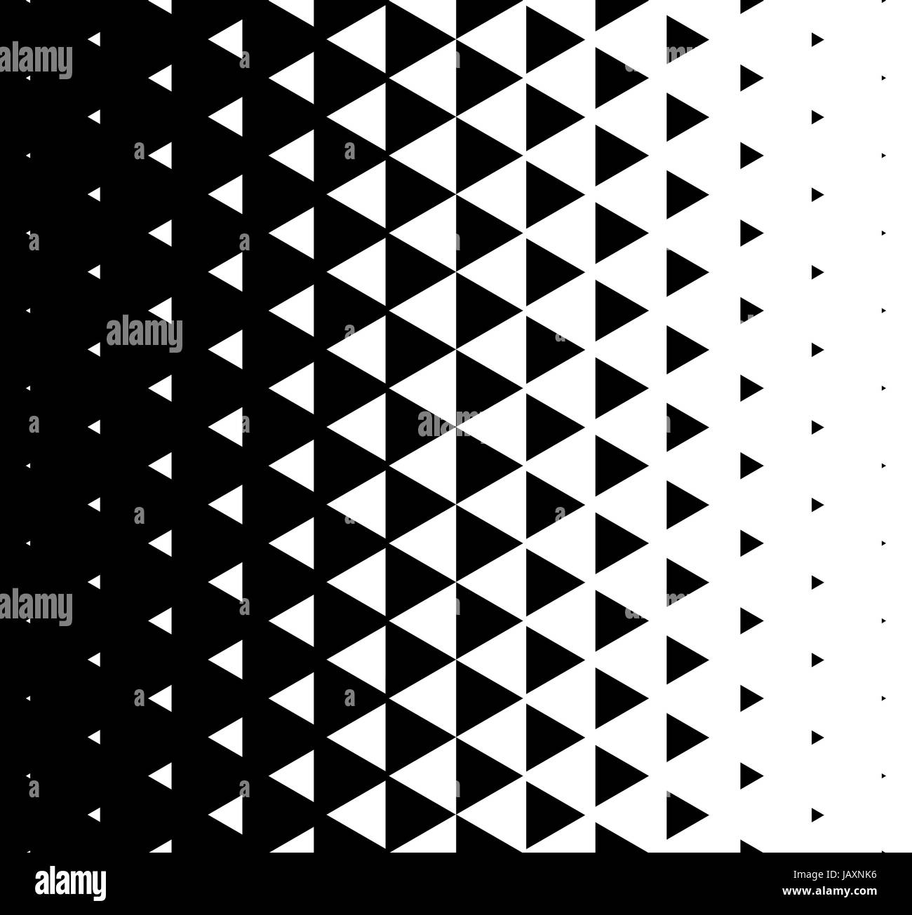 Halftone pattern triangolari vettore. Abstract monocromatico triangolo geometrico Design Pattern Illustrazione Vettoriale
