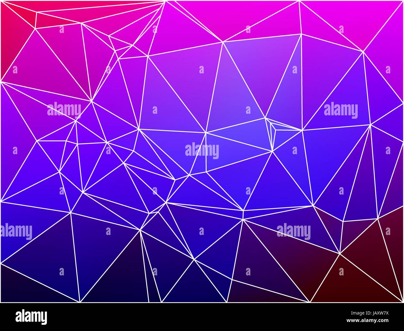 Rosa blu viola basso astratta geometrica poly lo sfondo con il triangolo bianco maglia. Illustrazione Vettoriale