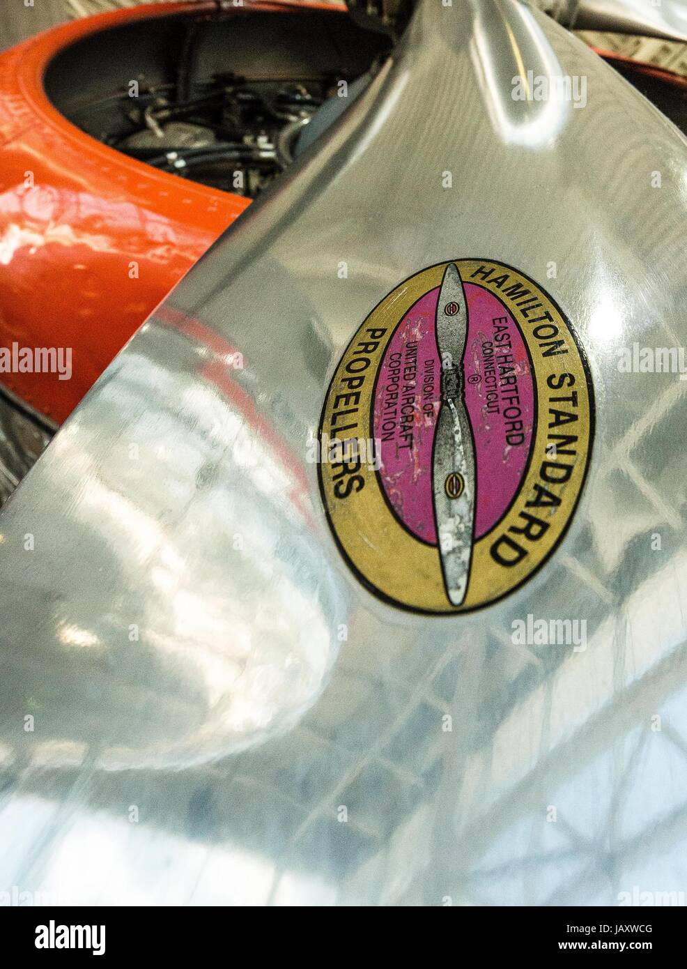 Vintage DC-3 Elica Hamilton Logo standard Foto Stock