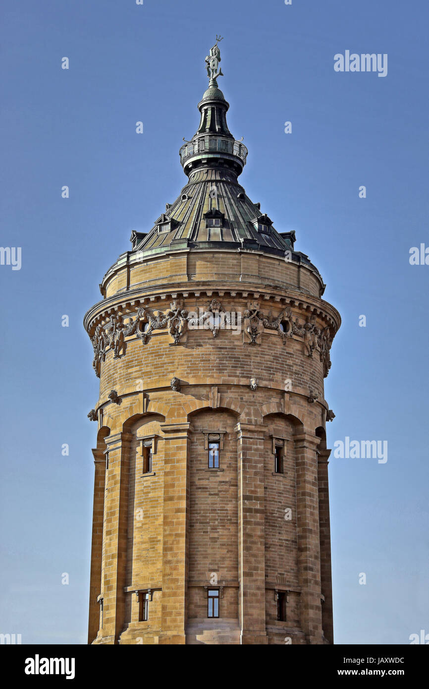 Water Tower jugendstil Foto Stock