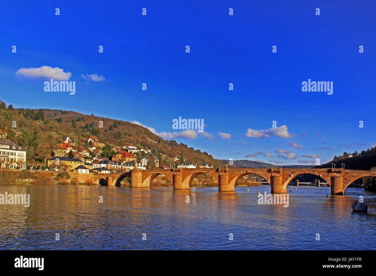 Ponte Vecchio a Heidelberg Foto Stock