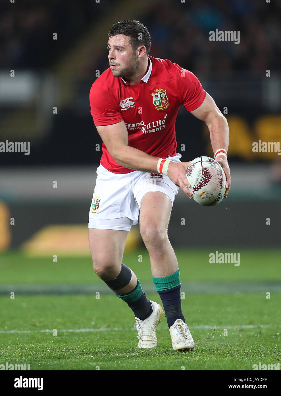 British & Irish Lions Robbie Henshaw durante il tour corrispondono all'Eden Park di Auckland. Stampa foto di associazione. Picture Data: mercoledì 7 giugno, 2017 Foto Stock