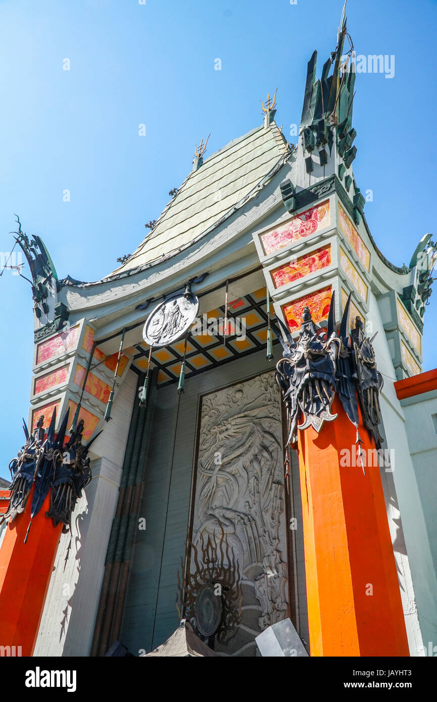 Ingresso di TCL Chinese Theatre di Hollywood - Los Angeles - California Foto Stock