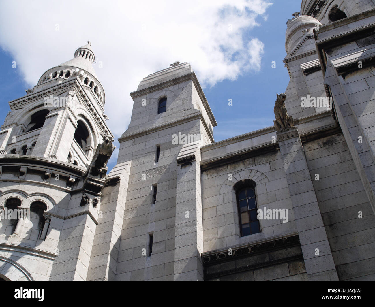 Basilica del Sacro Cuore di Parigi, comunemente noto come Sacré-Coeur basilica, 35, Rue du Chevalier de la Barre, 75018 Parigi, Francia Foto Stock